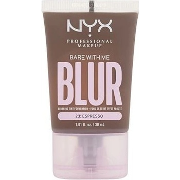 NYX Professional Makeup Bare With Me Blur Tint Foundation zmatňující make-up se středním krytím 23 espresso 30 ml