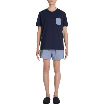 Celio krátké pyžamo Gipyshort2 pánské 3596656048390 modrá