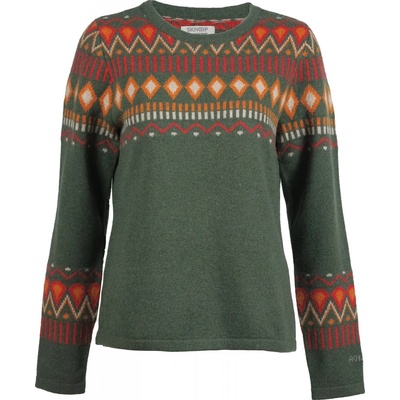 SKHOOP Zimní dámský vlněný svetr Anna Kristina olive – Hledejceny.cz