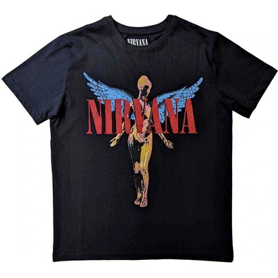Rock Off tričko metal Nirvana Angelic čierna