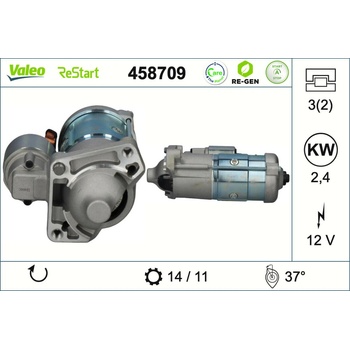 Štartér VALEO 458709