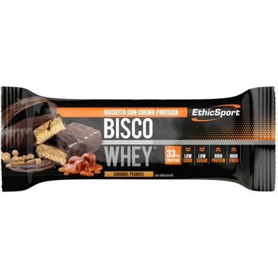 EthicSport BISCO WHEY High Protein Bar [40 грама] Карамел с фъстъци
