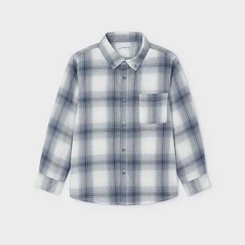 Image 1 of MAYORAL Риза дълъг ръкав каре Cloudy за мини момче Майорал