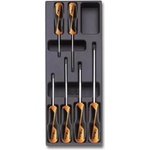 Beta Комплект отвертки в пластмасова тава 6 броя, T202-6, Beta Tools (024240202)