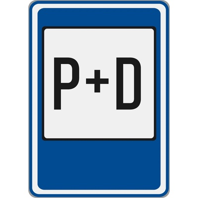 Dopravní značka IP13f Parkoviště P+D