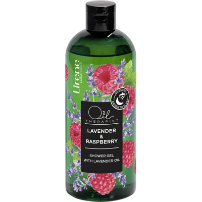 Lirene Oil Therapist Lavender & Raspberry sprchový gel s levandulovým olejem 400 ml