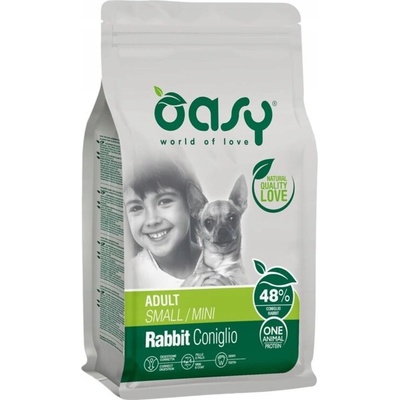 Oasy One Protein Adult small/mini Králik 2,5 kg