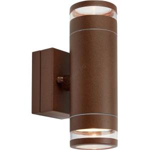 Markslöjd 109105 - LED димируемо външно стенно осветително тяло LUNO 2xLED/4, 9W/230V IP65 кафяво (ML1642)
