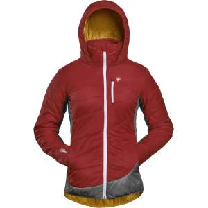 Grüezi Bag Дамско вълнено яке Grüezi Bag Women's Refreshful Silkwool Jacket Insulation jacket - Cherry / Grey - размер XS (105-5070-0411)