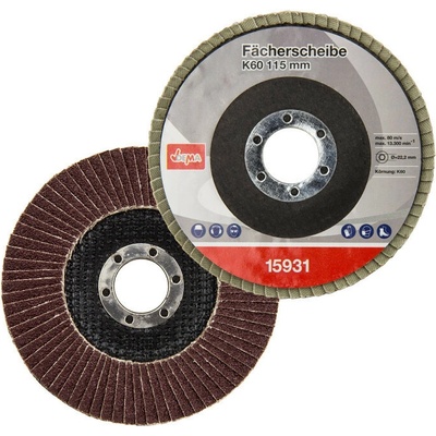 Dema Lamelový vejárový brúsny kotúč 115 mm K60 15931D