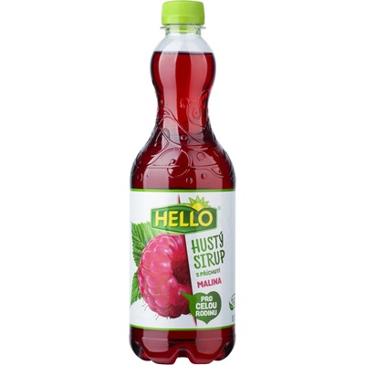 Hello Hustý sirup Malina 0,7 l