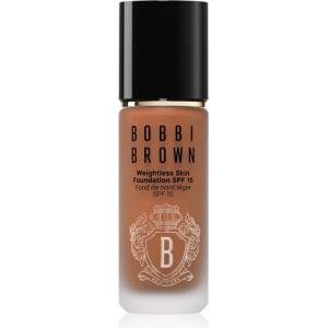 Bobbi Brown Weightless Skin Foundation SPF 15 дълготраен фон дьо тен с хидратиращ ефект цвят Walnut 30ml