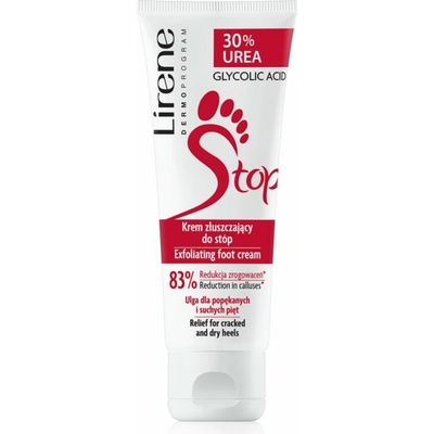 Lirene exfoliační krém na nohy s 30% močovinou 75 ml