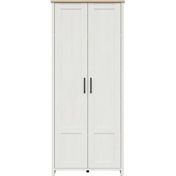 Image 1 of Black Red White Двукрилен гардероб loksa szf2d/85