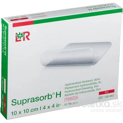 SUPRASORB H KRYTIE NA RANY TENKÉ hydrokoloidný obväz samolepiaci (10x 10 cm ) 1x10 ks