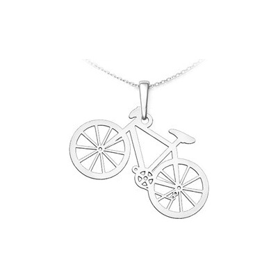 Auronitens Stříbrný přívěsek cyklistické kolo PA1545