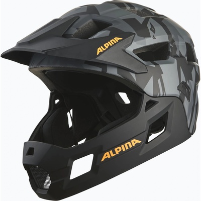 Alpina Детска велосипедна каска Alpina Rupi black camo/orange matt