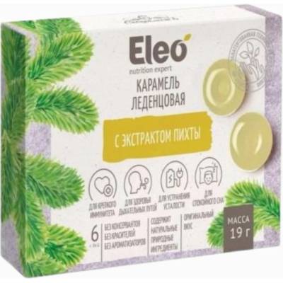 ELEO Karamelové bonbony s jedlovým extraktem 6 x 19 g
