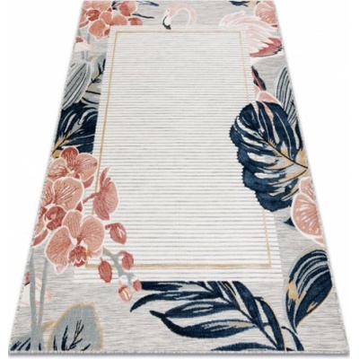 Nej-koberce Botanic 65240 Flaming listy šedý