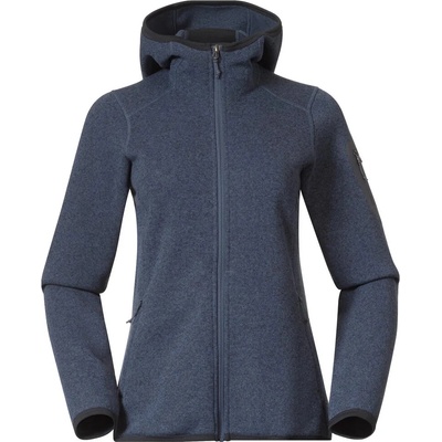 Bergans dámská celorozepínací fleece mikina s kapucí Kamphaug