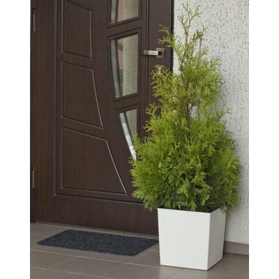 Lamela Květináč Juka 400 x 400 mm ratan bílý – Hledejceny.cz