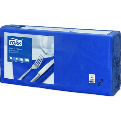 Tork ubrousky papírové 2V obědový tmavě modrá 33x33cm