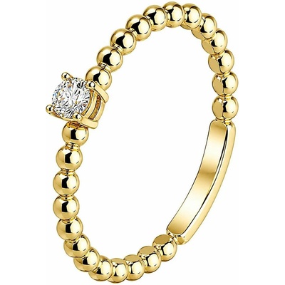 Zlaton Prsten žluté zlato s diamantem 000400812234