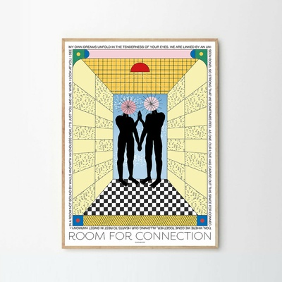 Moikka Plagát Room for Connection by Signe Bagger 70x100 cm
