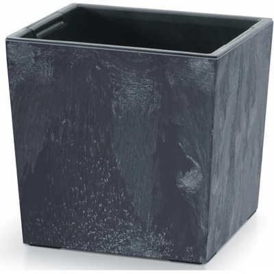 PROSPERPLAST Kvetináč URBI SQUARE LOW EFFECT 24cm antracit