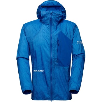 Mammut Мъжко ветрозащитно яке Mammut Eiger Nordwand Advanced Windbreaker Hooded Jacket Softshell jacket - Eiger Blue (003-3446-0211)
