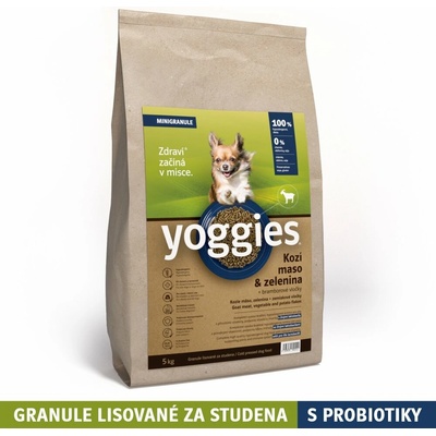 Yoggies MINI Kozie mäso&zelenina hypoalergénne lisované za studena s probiotikami 5 kg