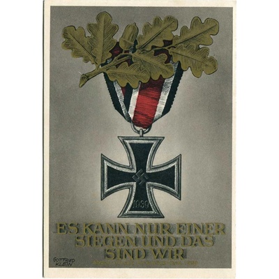(1942) Německo - pohlednice propaganda (příl. raz. + MiNr. 812) – Zboží Dáma