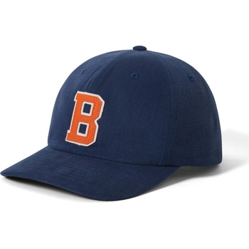 Brixton Шапка с козирка Brixton Big B Medium Profile Cap Cotton Cap - Midnight Blue / Orange - размер One Size (904-5659-0111)