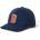 Brixton Шапка с козирка Brixton Big B Medium Profile Cap Cotton Cap - Midnight Blue / Orange - размер One Size (904-5659-0111)