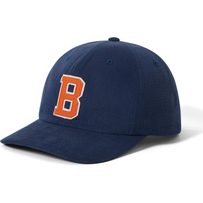 Brixton Шапка с козирка Brixton Big B Medium Profile Cap Cotton Cap - Midnight Blue / Orange - размер One Size (904-5659-0111)