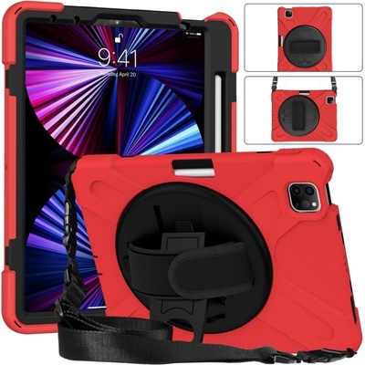 Vsetkonamobil 63885 SOLID Odolný kryt pre Apple iPad Pro 11 2022 / 2021 / 2020 / 2018 červený