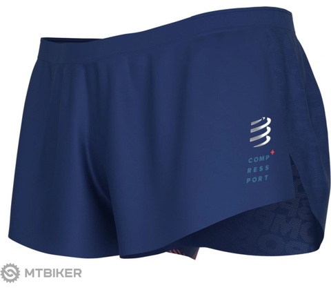 Compressport Racing Split Overshort modrá