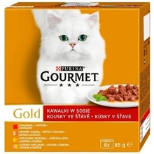 Gourmet Gold cat Multipack kousky ve šťávě 8 x 85 g