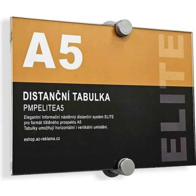 A-Z Reklama CZ Informační nástěnný distanční systém ELITE pro formát A5 – kód PMPELITEA5