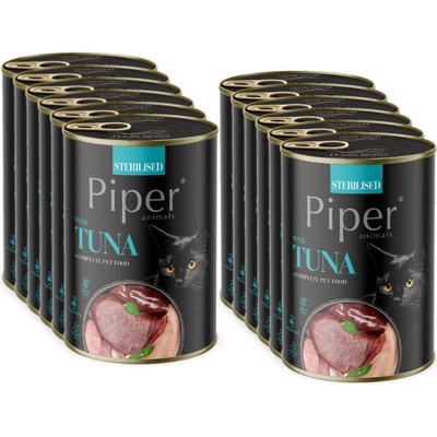 PIPER Cat Sterilised Tuniak 12 x 400 g