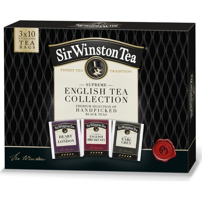 Sir Winston Tea KOLEKCIA čierne čaje S.Engl.Breakfast Heart of London R.Earl grey 3 x 10 ks