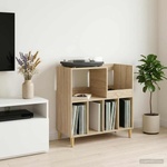 vidaXL Стойка за грамофон Дъб сонома 82 x 39, 5 x 82, 5 см (8012884)