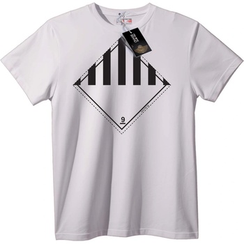 NOONEBRAND Тениска Геометричен Диамант - 2XL, White