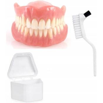 BERILO Четка за почистване протези + Кутия за съхранение на протези (debru)