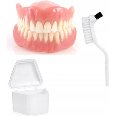 BERILO Четка за почистване протези + Кутия за съхранение на протези (debru)