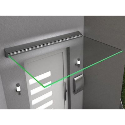 Gutta Guttavordach LED 160 x 100 cm stříbrná / čirá 7410003 – Zboží Mobilmania