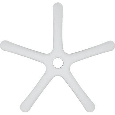 Carmen Звезда за детски стол - 250 мм - полипропилен - бяла (7040063)