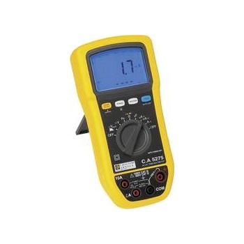 Chauvin Arnoux C.A 5275 ochrana proti stříkající vodě (IP54) CAT III 1000 V, CAT IV 600 V Displej (counts): 6000