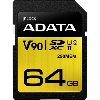 ADATA SDXC 64GB UHS-II U3 290260MB