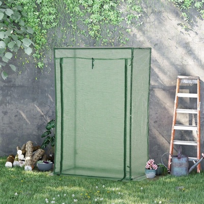 Outsunny S ocelovým rámem 100x50x150 cm zelený – Zboží Mobilmania